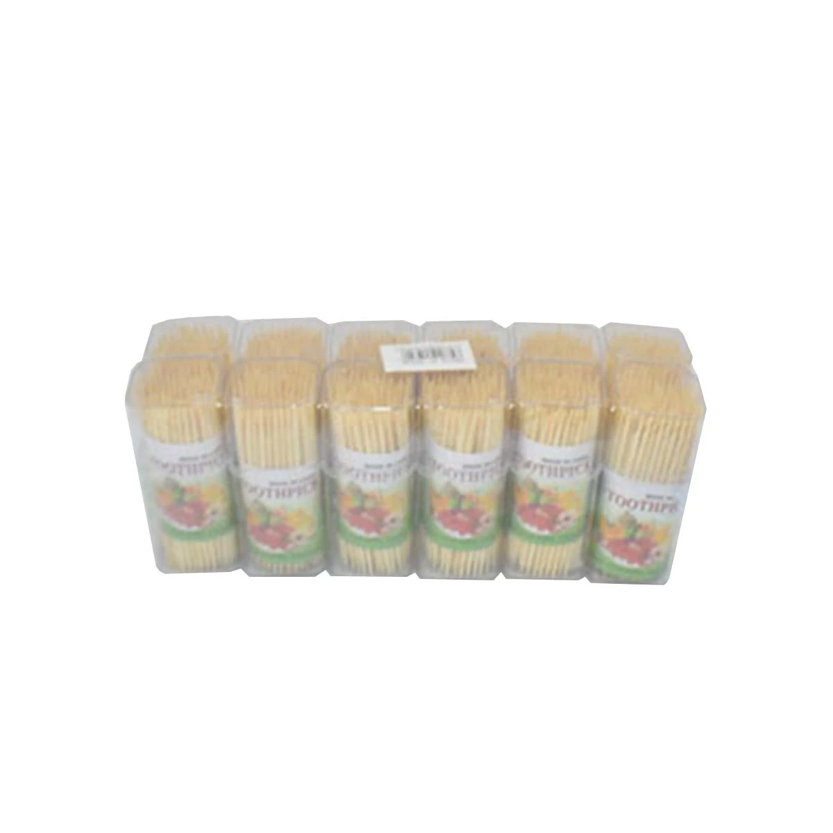 مجموعة أعواد أسنان خشبية 12 قطعة AF501874