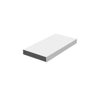 رف خشب مستطيل ابيض 40 × 23.5 × 3.8 سم MF6002223