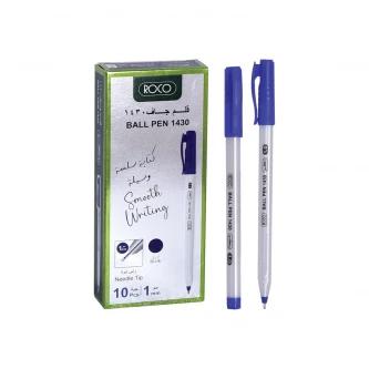طقم اقلام حبر جاف روكو 1.0مم 10قلم ازرق RQ-285075BLE