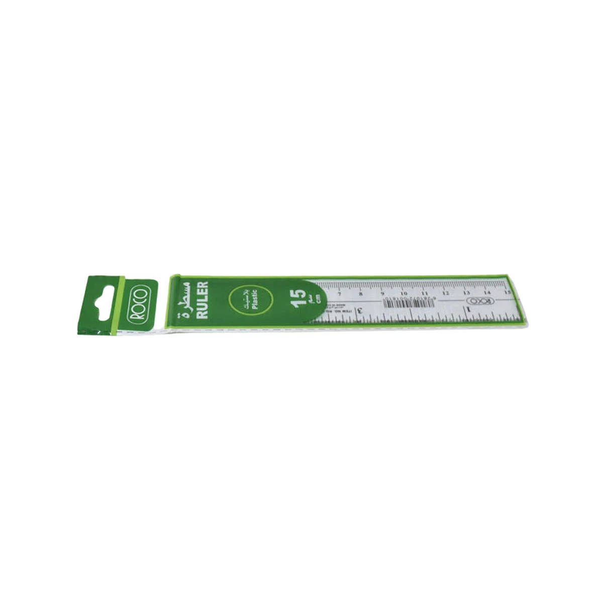 مسطرة بلاستيك شفاف روكو 15سم RQ-10815