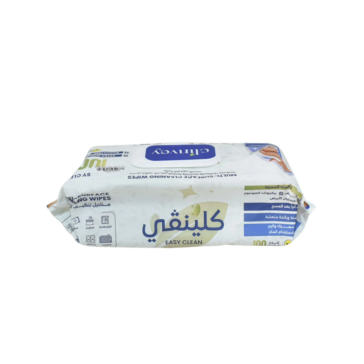مناديل مبللة كلينفي لتنظيف الاسطح برائحة الصابون الابيض 100 منديل