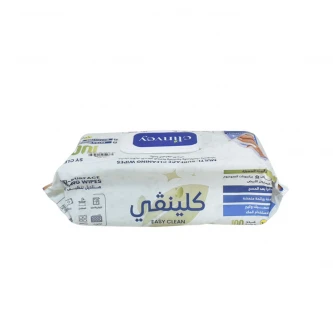 مناديل مبللة كلينفي لتنظيف الاسطح برائحة الصابون الابيض 100 منديل 