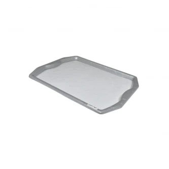 طفرية تقديم اكريليك مستطيل 44 × 33 × 2 سم شفاف فضي SP-743