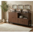 دولاب بوفية خشب 160× 40 × 85 سم بني