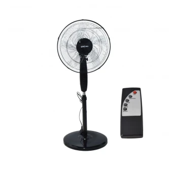 مروحة كهربائية عمودية جي في سي برو مع ريموت تحكم عن بعد 16أنش 3 سرعات 60 واط اسود GVCS-6400B