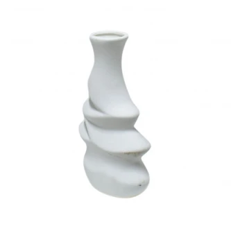 مزهرية ورد سيراميك ابيض 18 سم SH27259