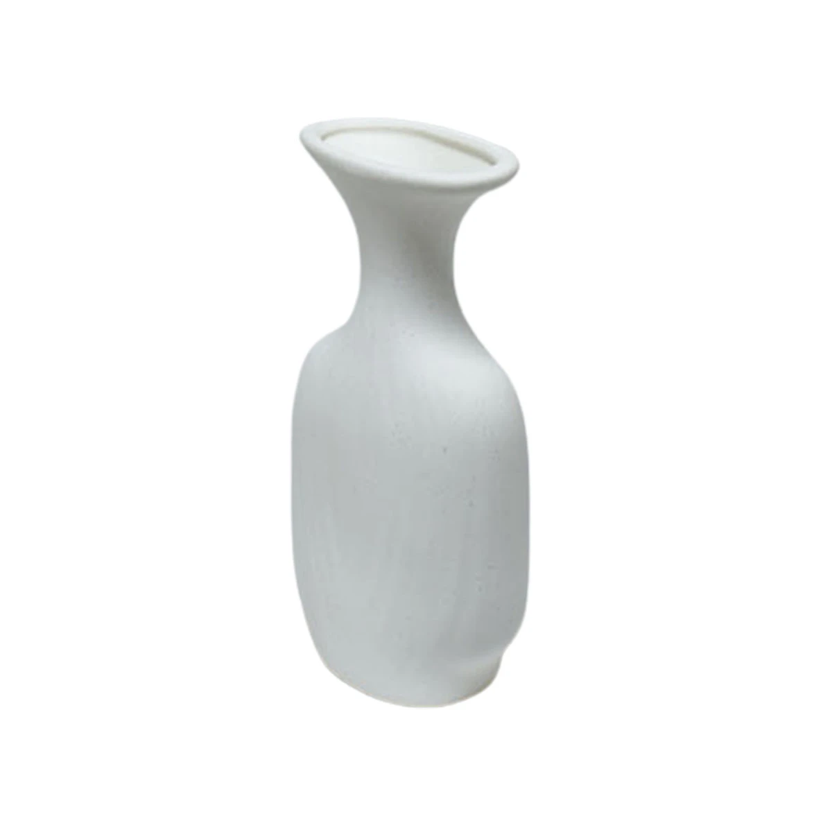 مزهرية ورد سيراميك ابيض 18 سم SH27256