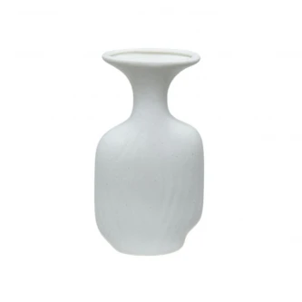 مزهرية ورد سيراميك ابيض 18 سم SH27256