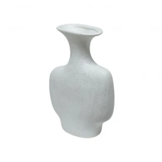مزهرية ورد سيراميك ابيض 17 سم SH27261