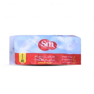 مناديل حمام 6+2 رول من SM 