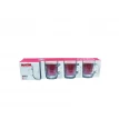 طقم كاسات زجاج شفاف 4 قطعة 245 مل MAS8444
