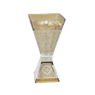 مبخرة زجاج مع استيل 24 سم 231440