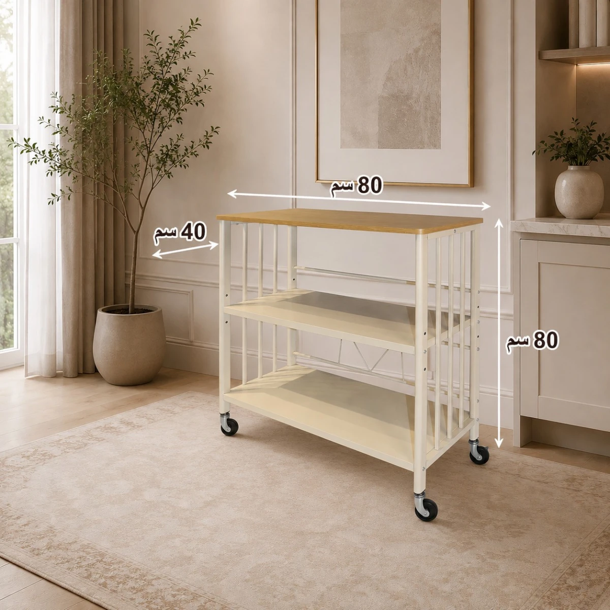 رفوف متعدد الاستخدام مقاس 80*80 ST1009 WOOD