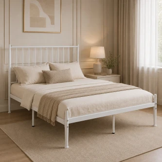 سرير مقاس 200*140 3820 WHITE