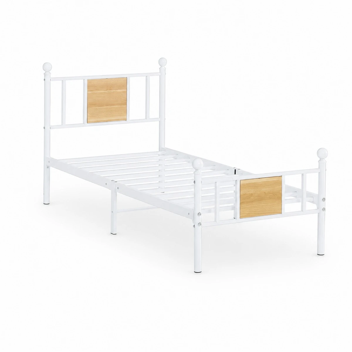 سرير حديد مقاس 90*190 WHITE 3921