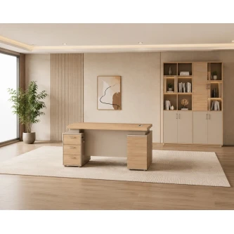 مكتب مقاس 1.40 OT-6602 WOOD (light walnut