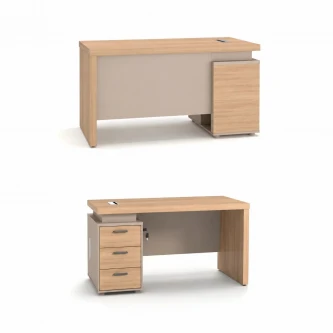 مكتب مقاس 1.40 OT-6602 WOOD (light walnut