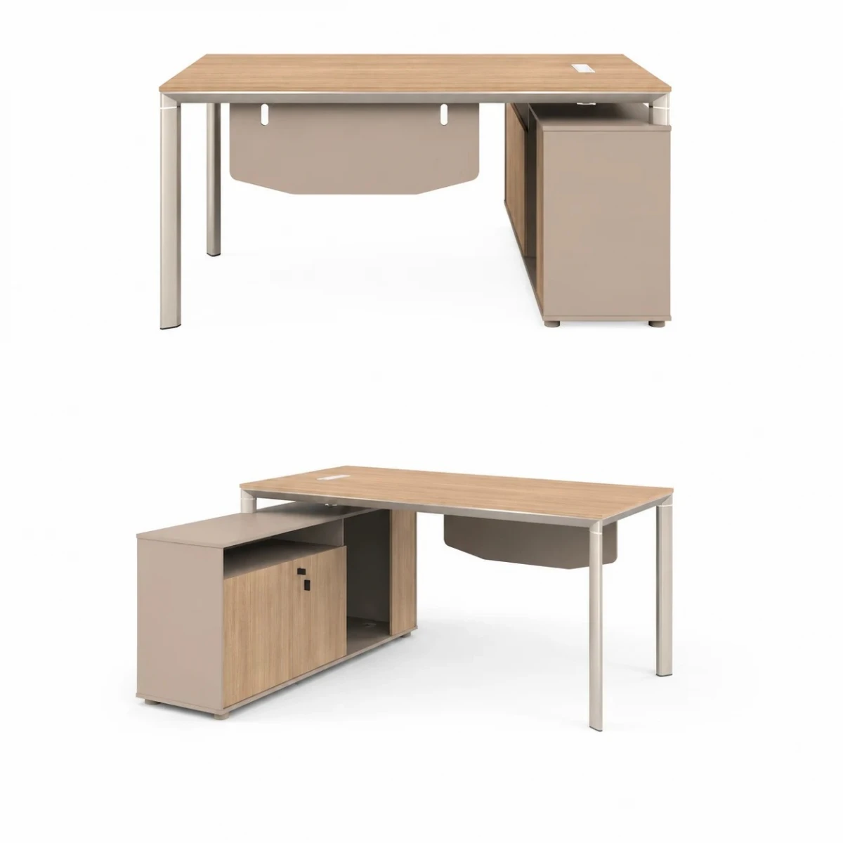 مكتب مقاس 1.60 OT-6609 WOOD (light walnut