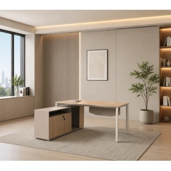 مكتب مقاس 1.60 OT-6609 WOOD (light walnut