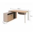 مكتب مقاس 1.60 OT-6609 WOOD (light walnut