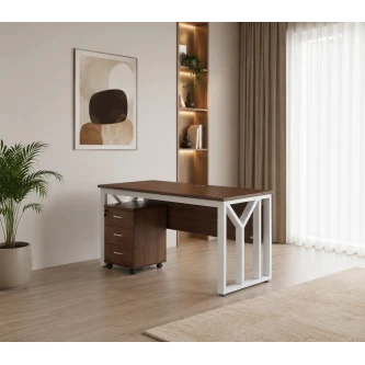 مكتب مقاس 1.40 OT-121 LIGHT BROWN