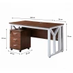 مكتب مقاس 1.40 OT-121 LIGHT BROWN