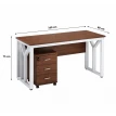مكتب مقاس 1.60 OT-121 LIGHT BROWN