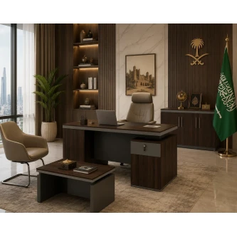 مكتب مقاس 1.40 OT-1403 DARK BROWN