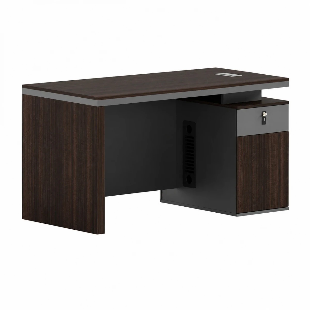 مكتب مقاس 1.60 OT-1603 DARK BROWN