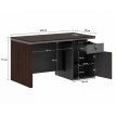 مكتب مقاس 1.60 OT-1603 DARK BROWN