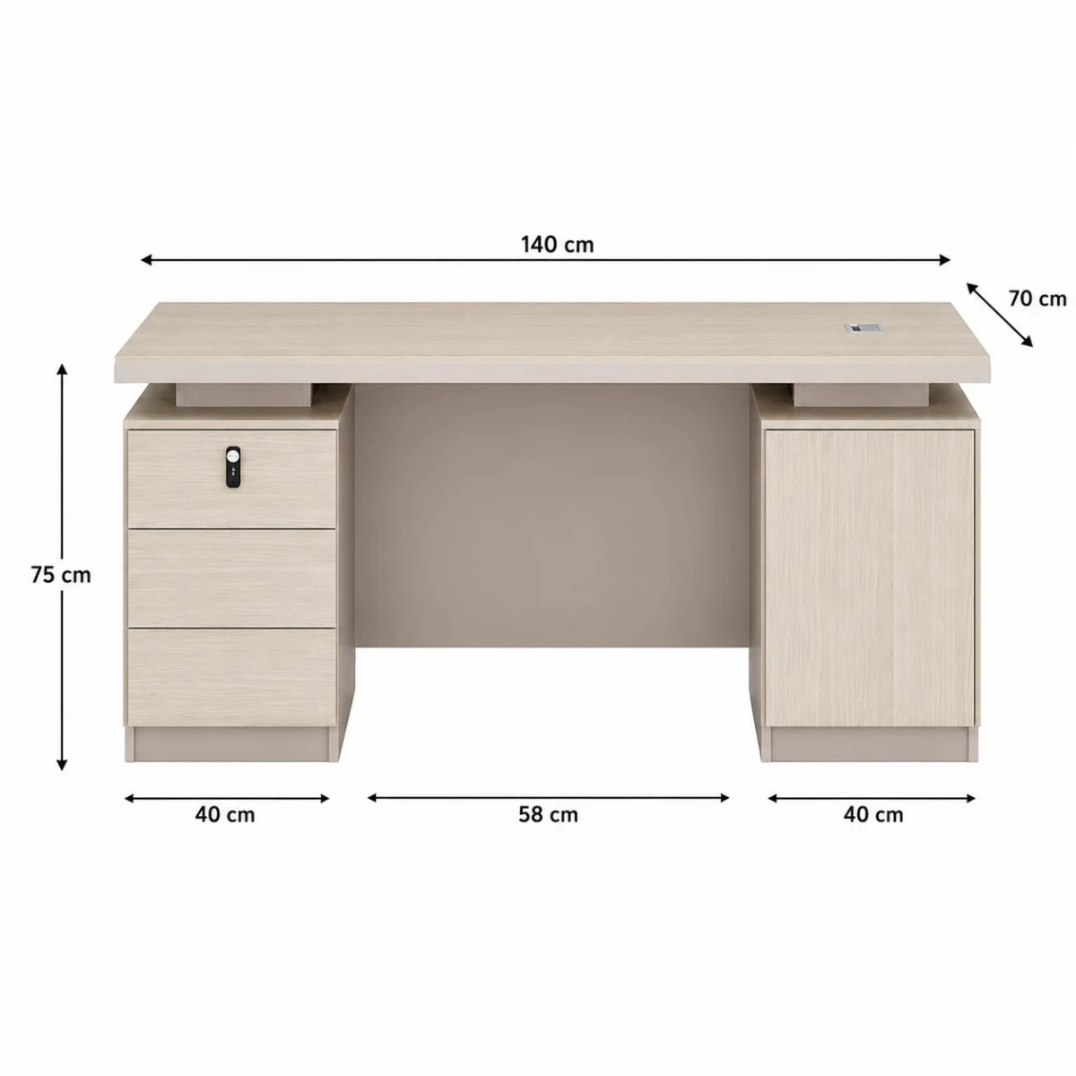 مكتب مقاس 1.40 OT-1404 PARIC.O.MORANDI