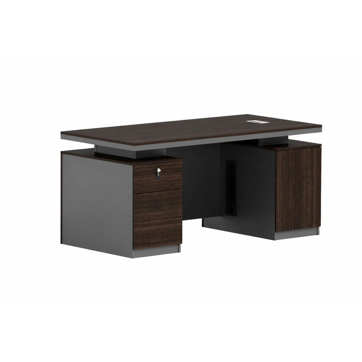 مكتب مقاس 1.60 OT-1604 DARK BROWN