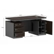 مكتب مقاس 1.60 OT-1604 DARK BROWN