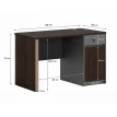 مكتب مقاس 1.40 OT-1714 DARK BROWN