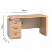 مكتب مقاس 1.20 OT-6602 WOOD