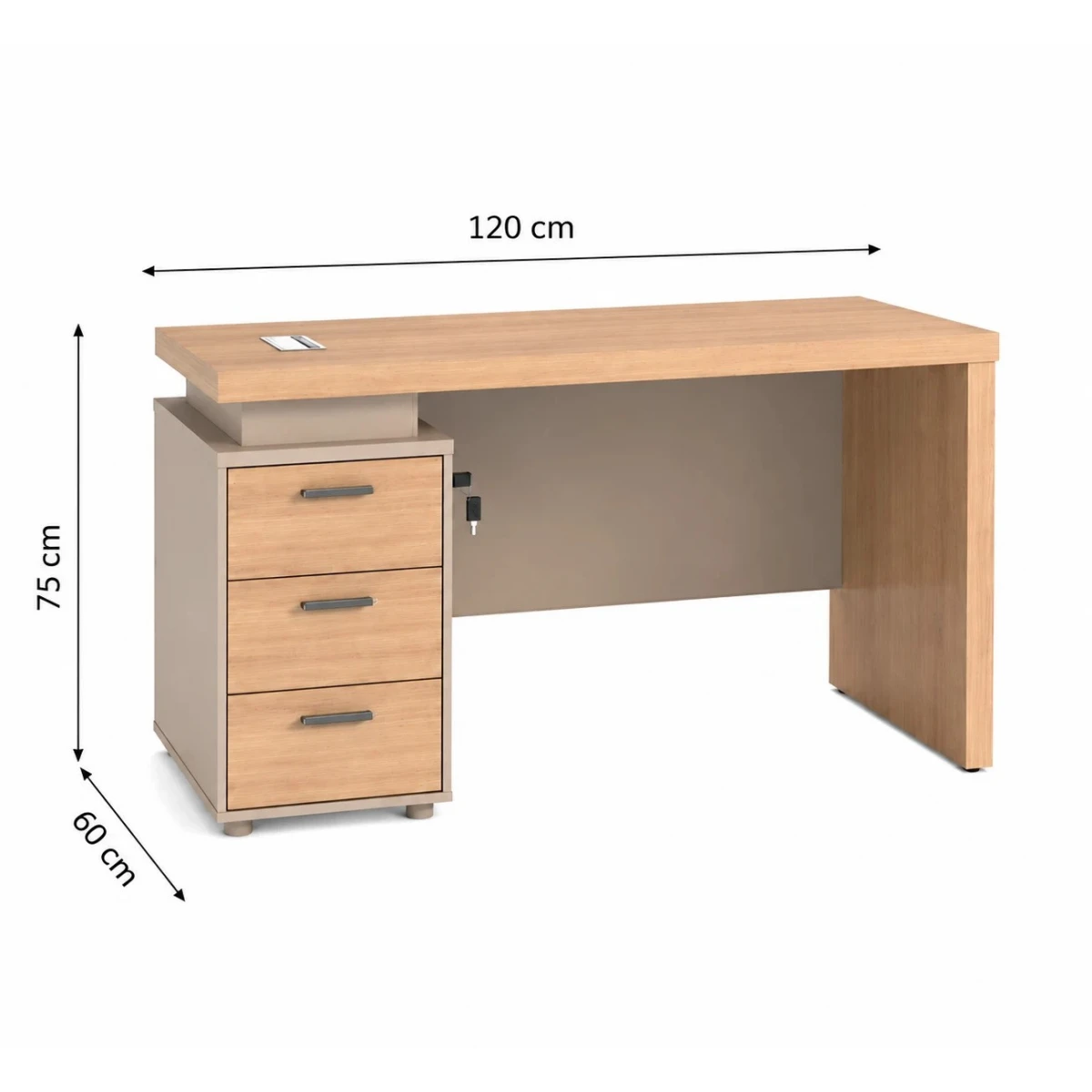 مكتب مقاس 1.20 OT-6602 WOOD