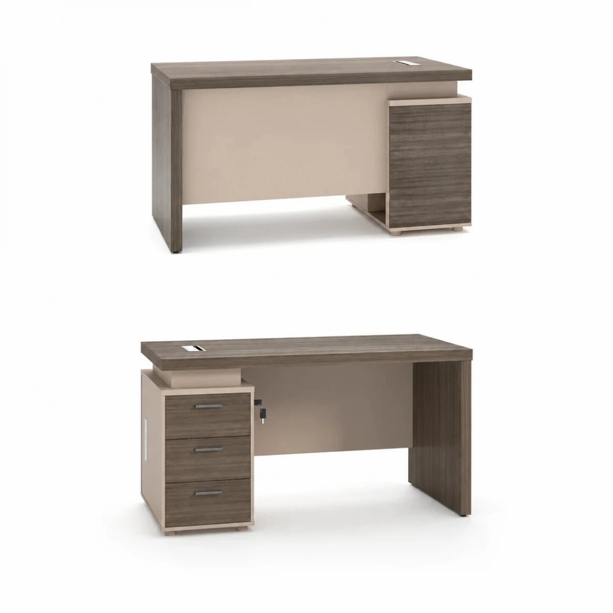 مكتب مقاس 1.20 OT-6602 DARK WOOD