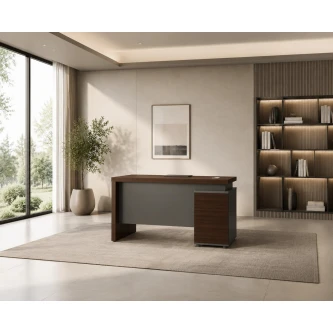 مكتب مقاس 1.20 OT-6602 DARK BROWN