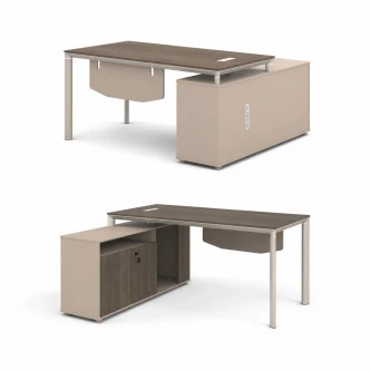 مكتب مقاس 1.40 OT-6609 DARK WOOD