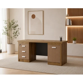 مكتب خشبي مقاس 120 OT-19 BROWN