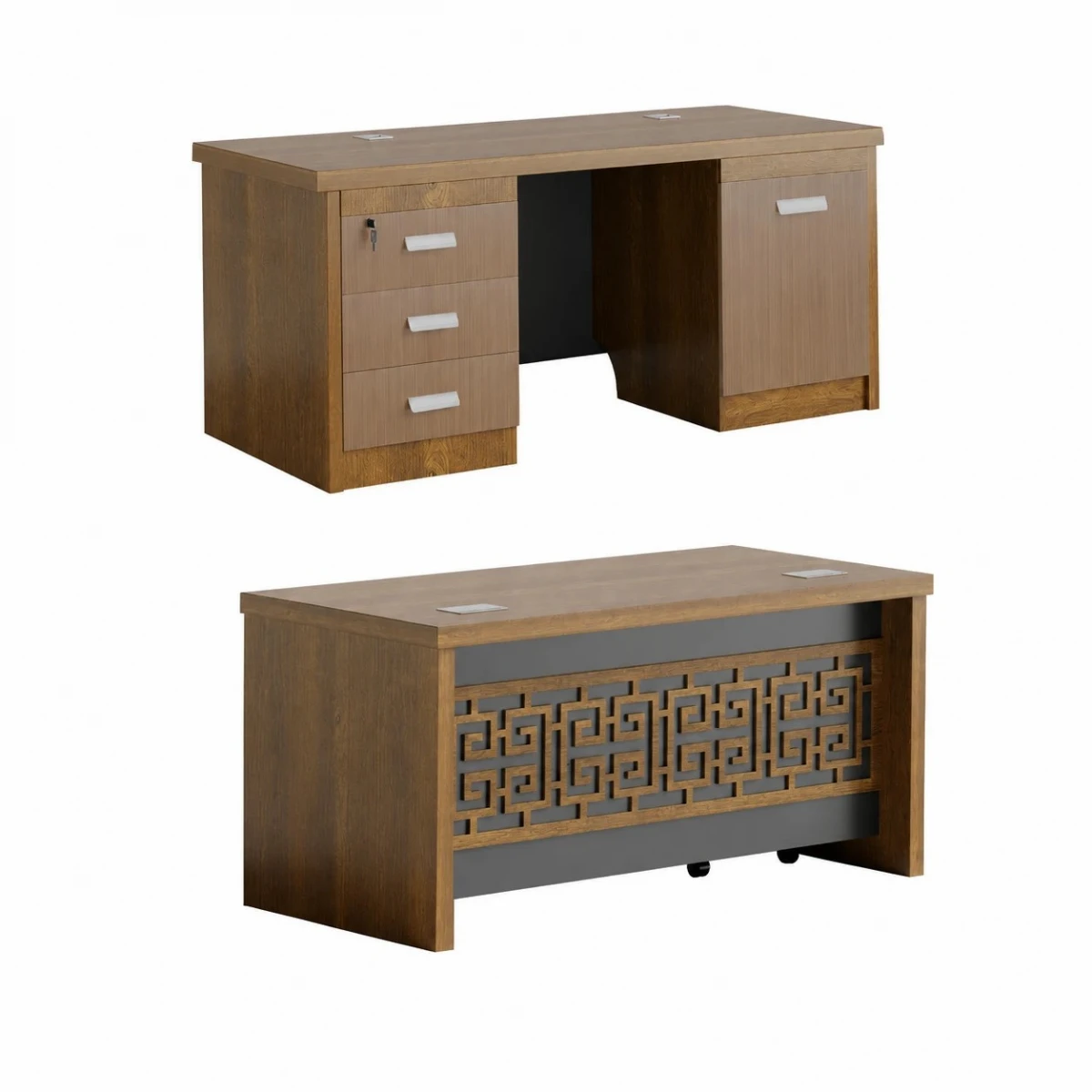 مكتب خشبي مقاس 120 OT-19 BROWN
