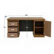 مكتب خشبي مقاس 120 OT-19 BROWN