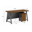 مكتب مقاس 100 OT-27  B.GREY