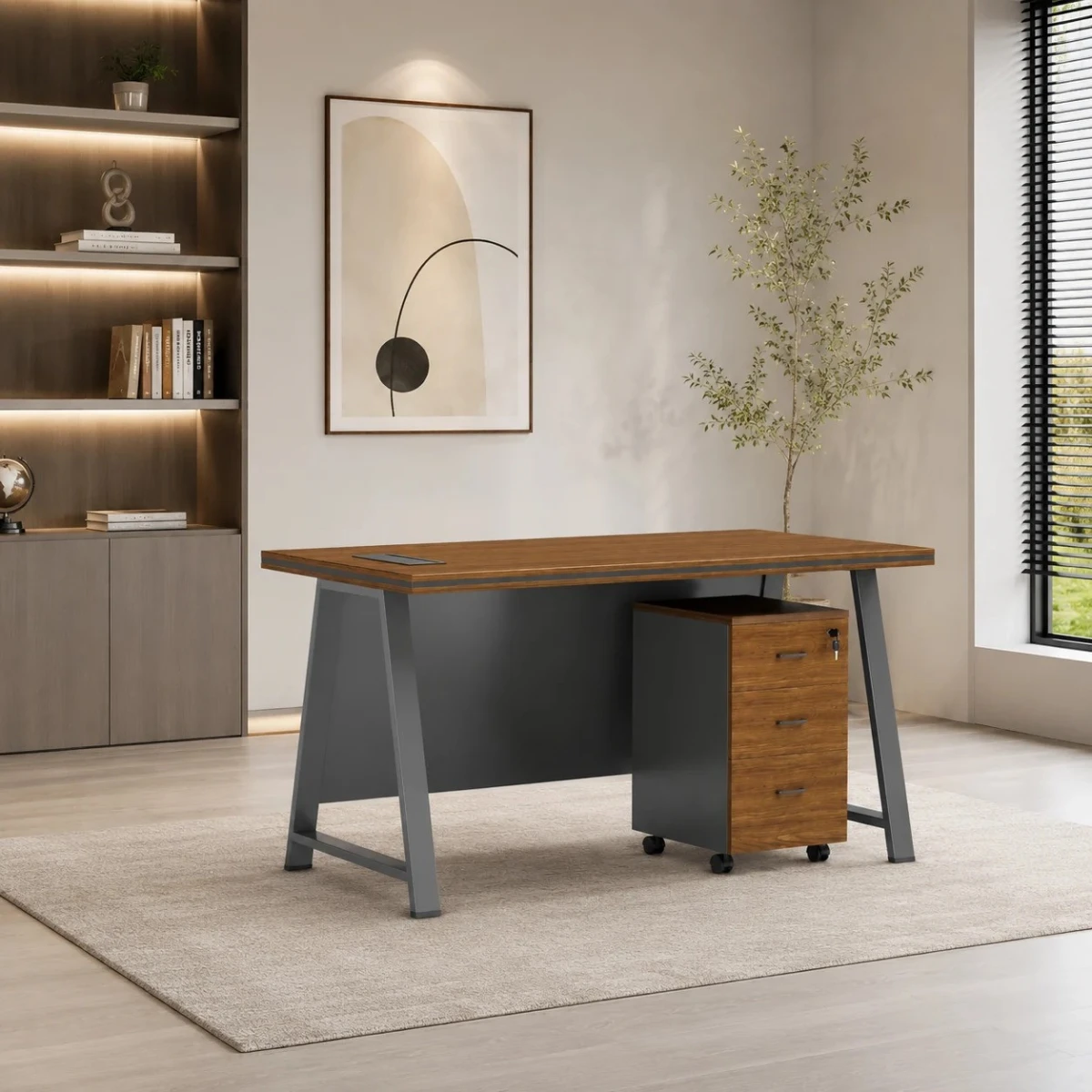 مكتب مقاس 120 OT-27  B.GREY