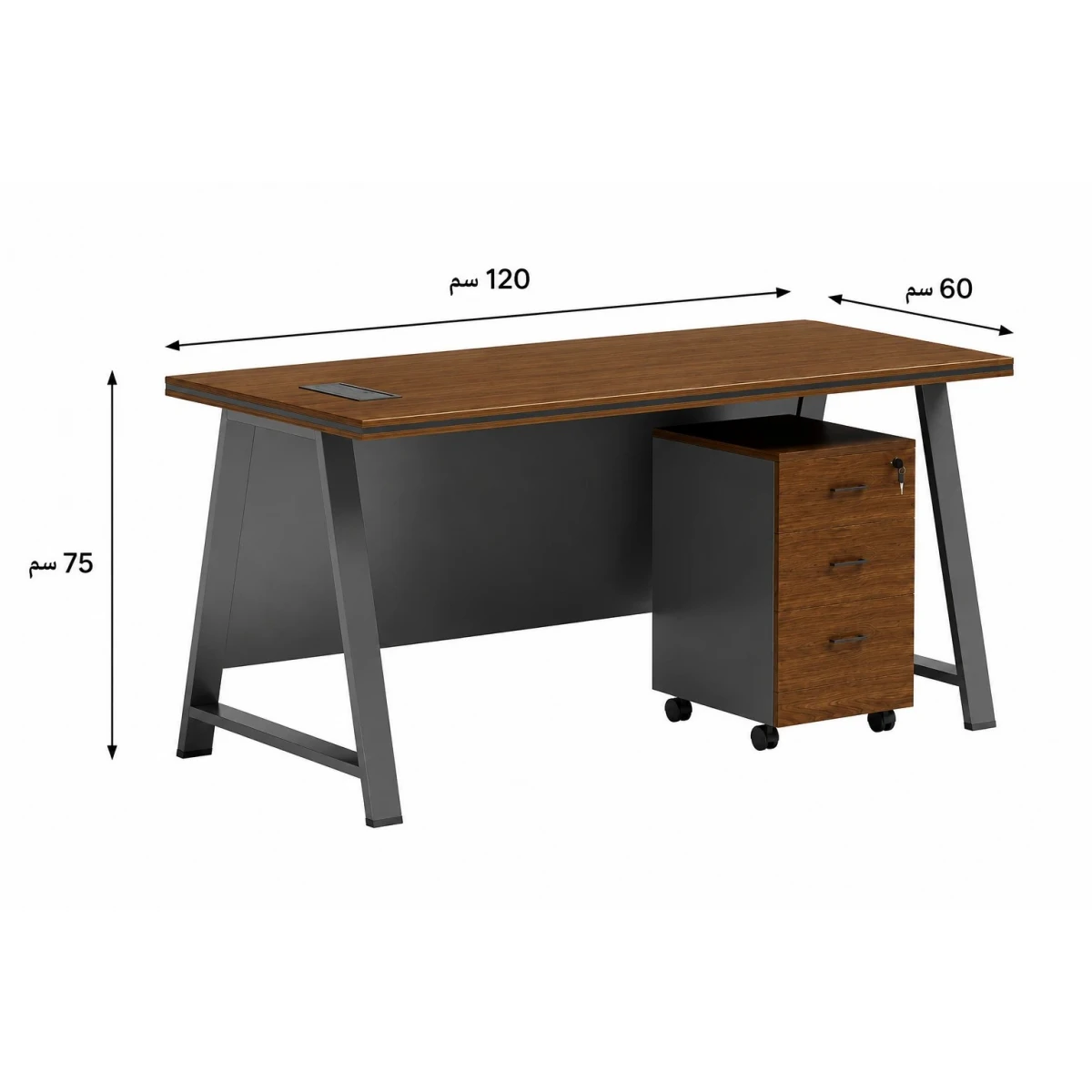 مكتب مقاس 120 OT-27  B.GREY