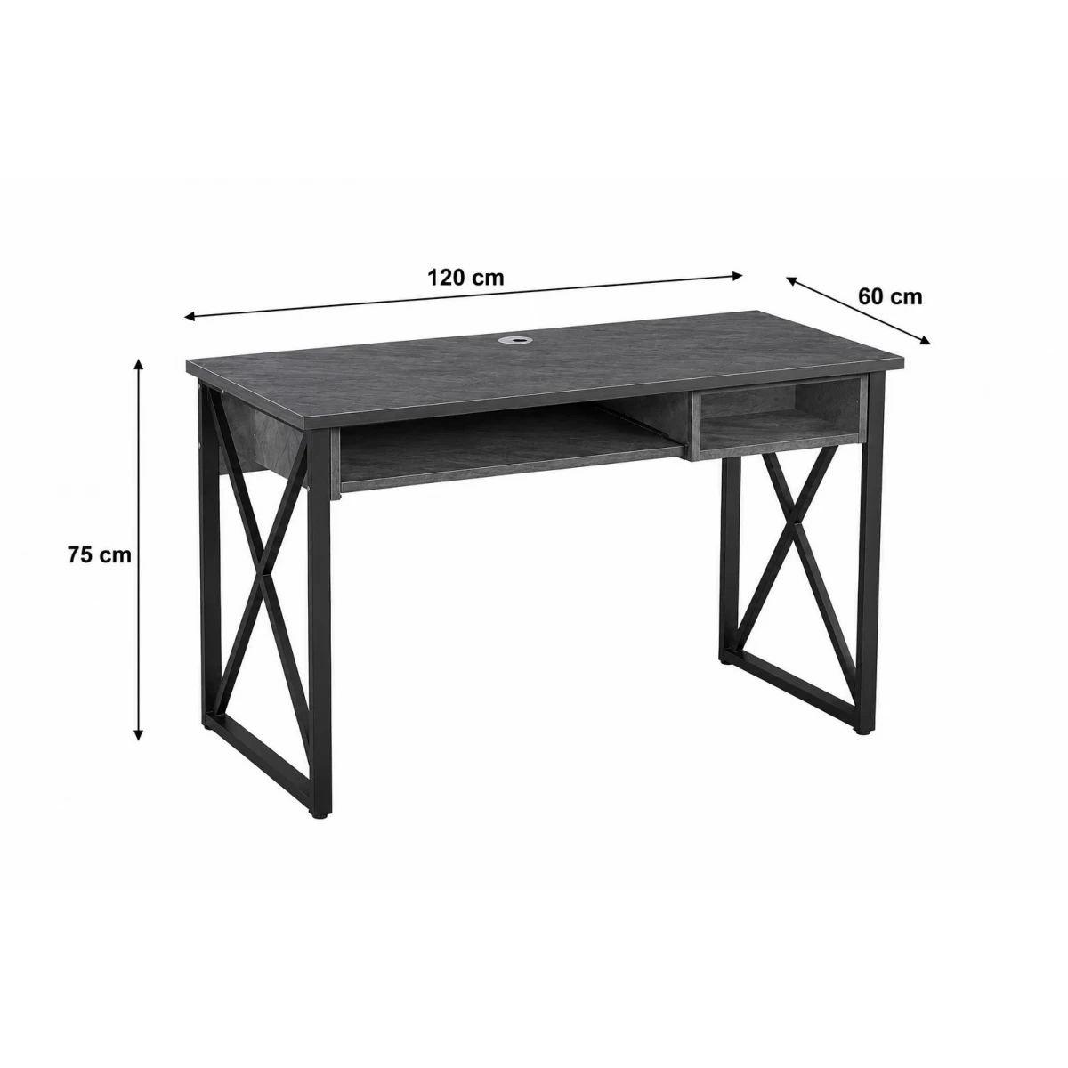 مكتب مقاس 120 سم OT-50 GREY