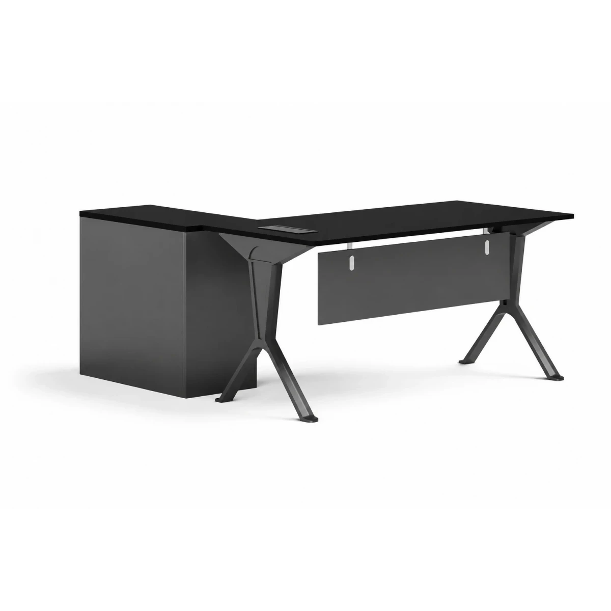 مكتب مقاس 160 سم OT-11 BLACK&GREY