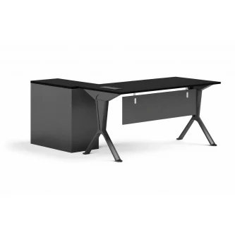 مكتب مقاس 160 سم OT-11 BLACK&GREY