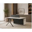 مكتب مزدوج ثنائي مقاس 1.20*1.20 OT-12 W&GREY