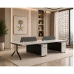 مكتب مزدوج رباعي مقاس 1.20*2.40 OT-13 W&GREY